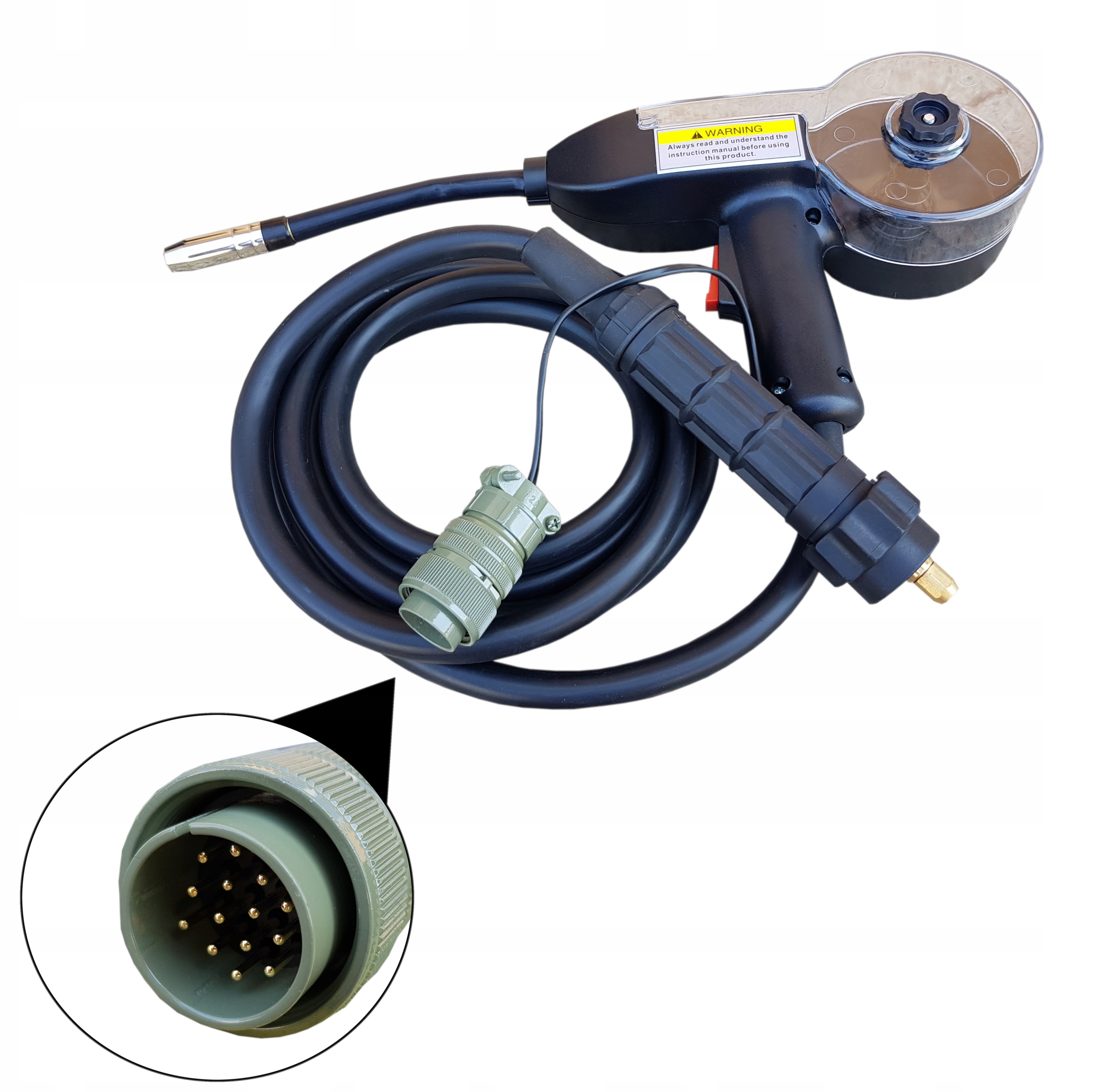 Sherman MIG Welding SpoolGun M-15 SB-8 Euro torch MIG 200M 4-PIN D100